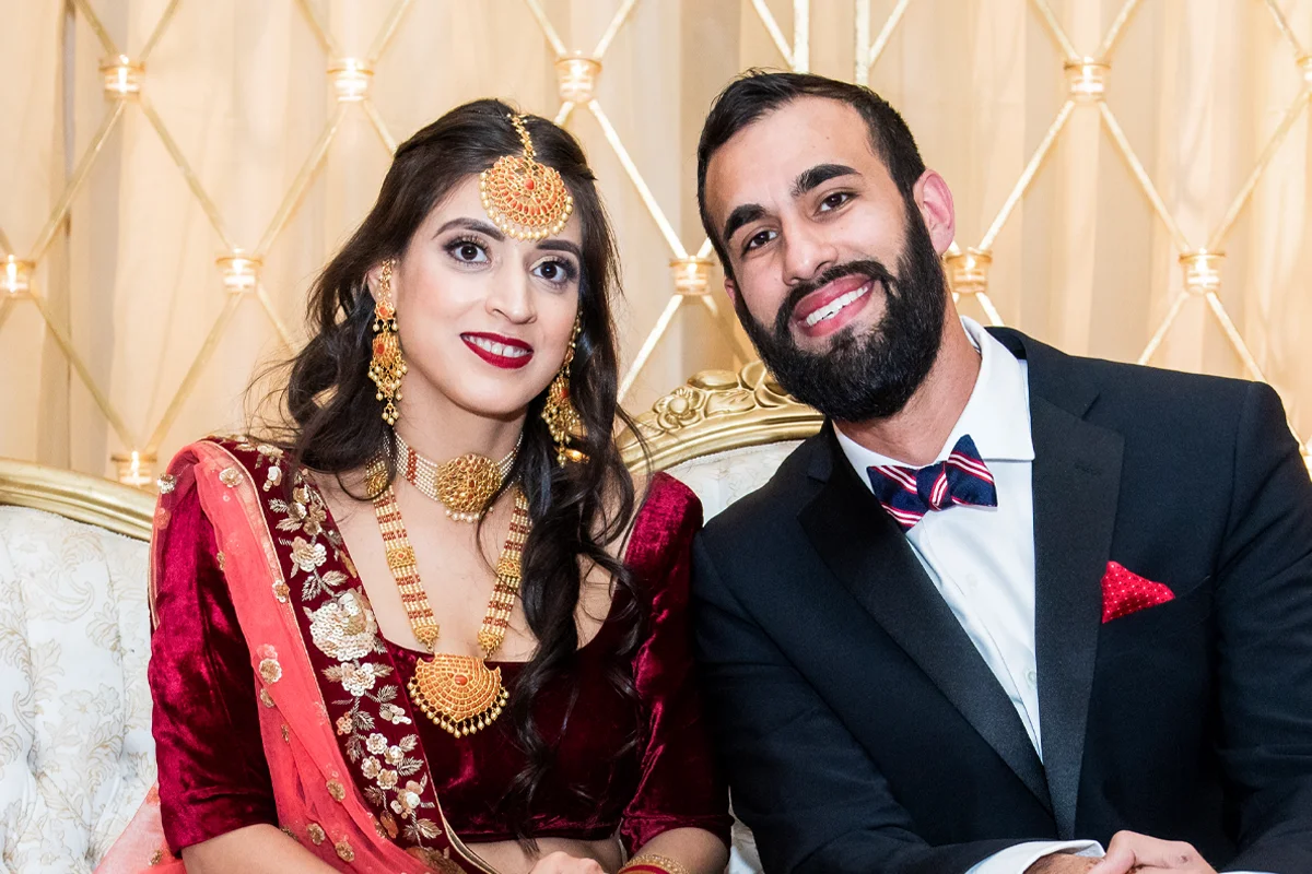 South Asian wedding reception in Houston