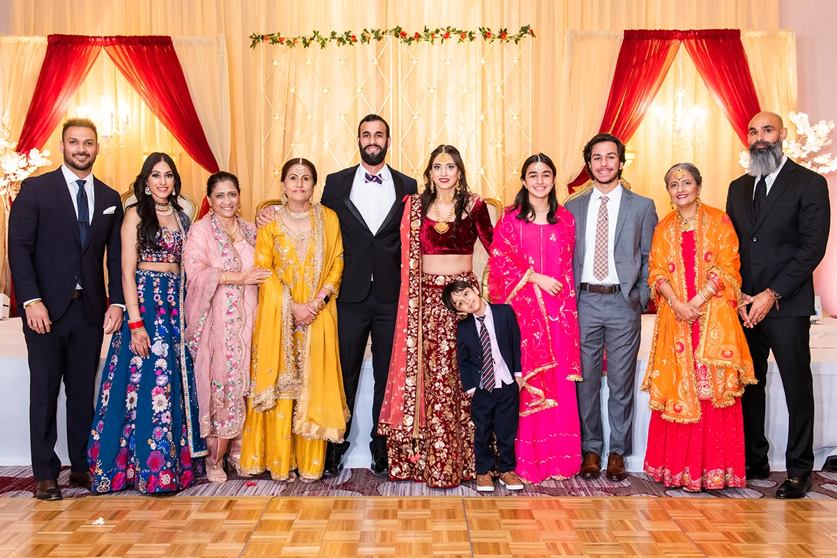 Indian Hindu wedding reception in Houston